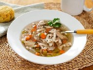 Супа от патешки дреболии и месо